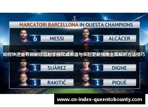 如何快速查看最新欧冠射手榜权威渠道与实时更新指南全面解析方法技巧